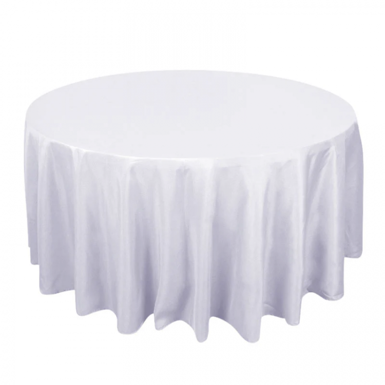 120 round linen, white Table Linen